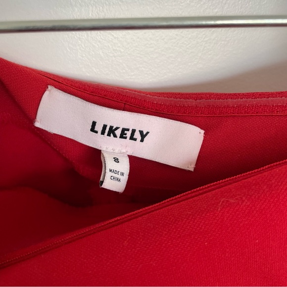 Red Strapless Dress - Picture 5 of 6